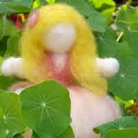 Garden Fairy Felted Doll